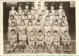 ECOLE JULES RENARD GARCONS 1955 CE2 MME SIDOUNE